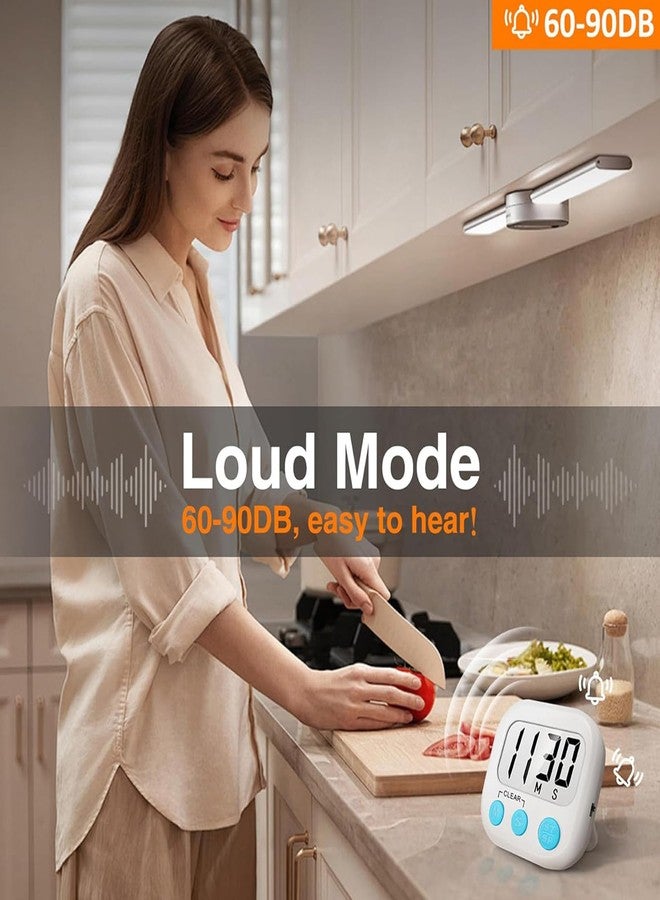 Lyrovo Digital Kitchen Timer with Alarm Kitchen Accessories - Large Display, Loud Beep, Magnetic Back, Stand & Hook - Countdown Timer for Cooking, Study, and Workout (1) - Image 5